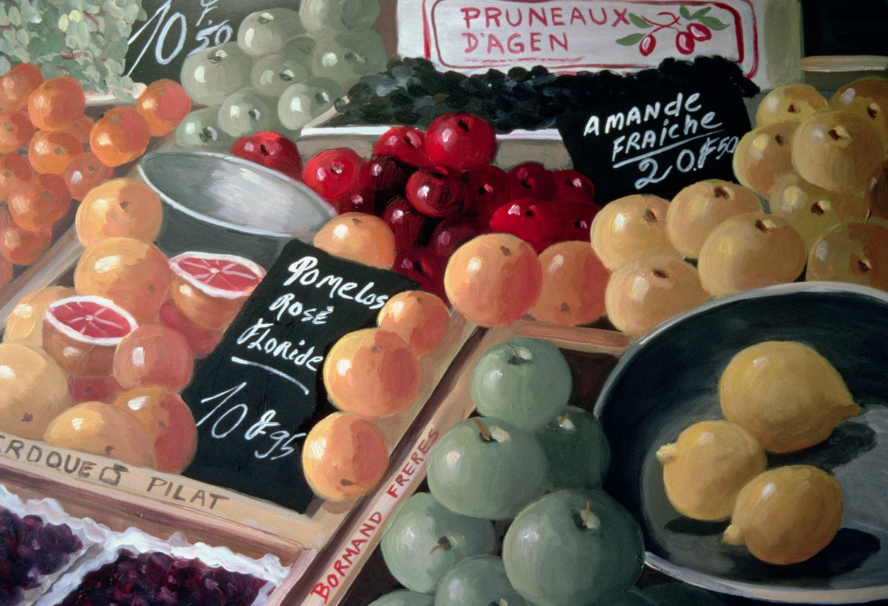 Pomelos II (akryl na panelu) od Dory Coffee
