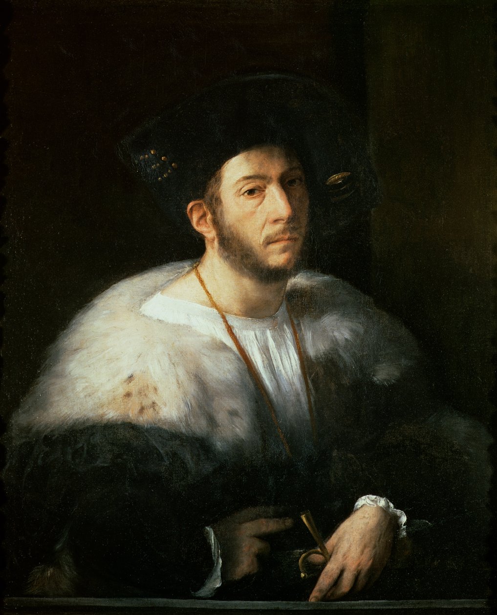 Portrét muže, pravděpodobně Cesare Borgia (1476-1507) od Dosso Dossi