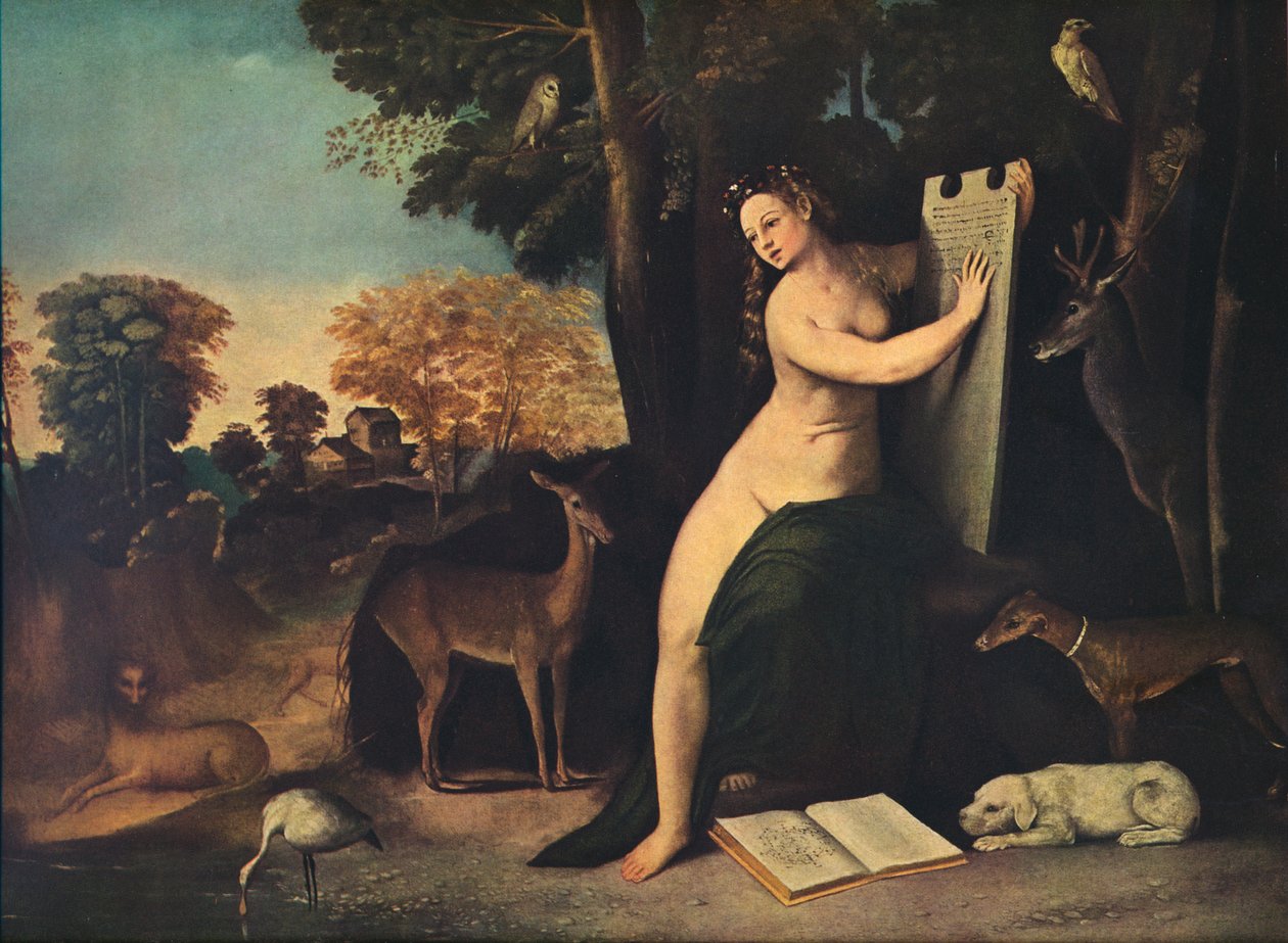 Circe a její milenci v krajině, c1525 od Dosso Dossi
