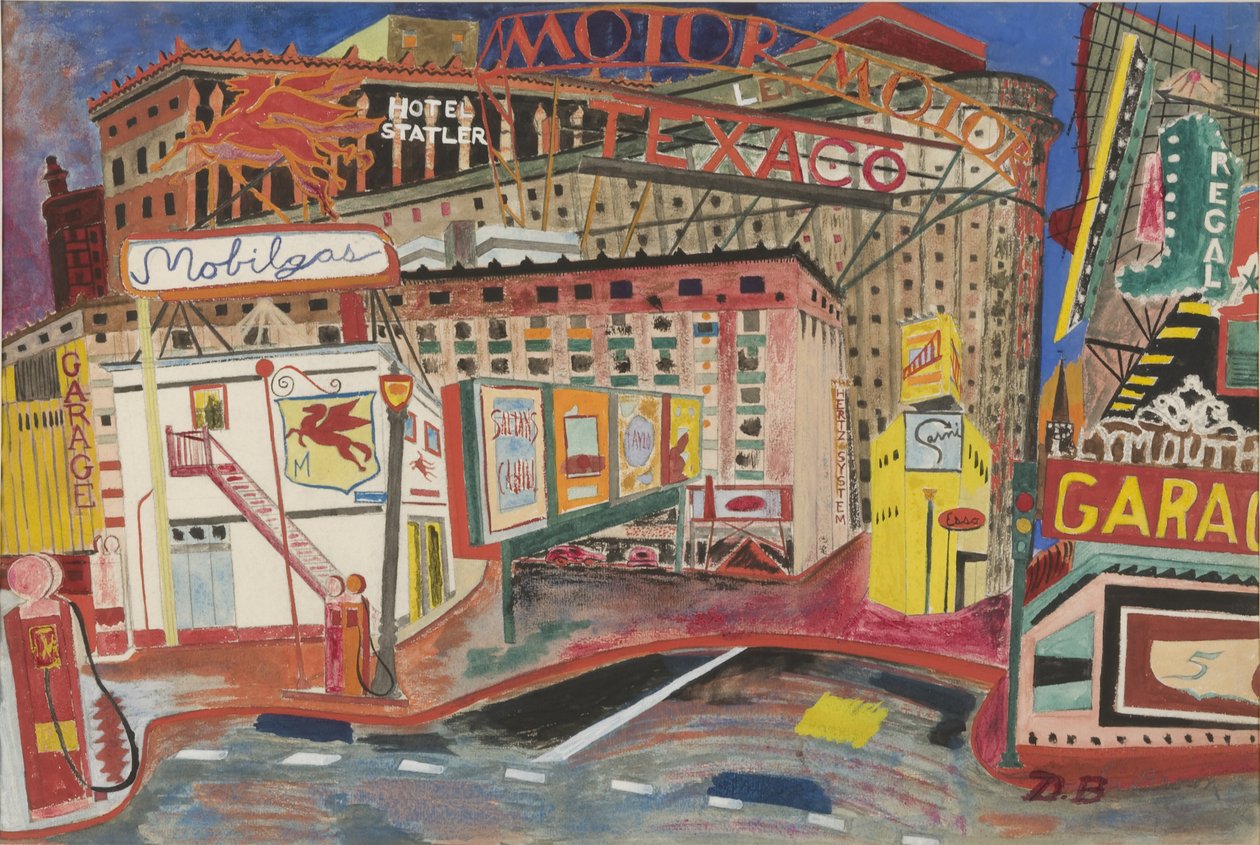 Boston (akvarel na papíře) od Douglas Brown