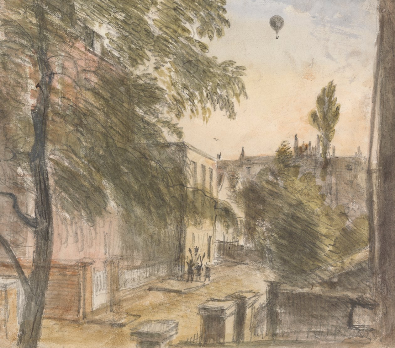 Balón nad Holland Street, Kensington, 22. července 1835, 19 hodin od Dr. William Crotch