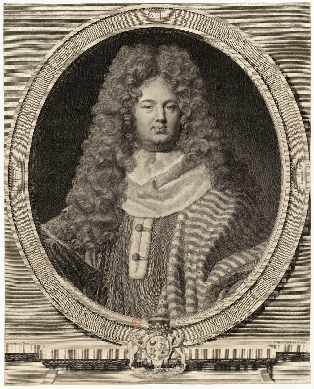Portrét Jean-Antoine de Mesmes od Drevet Hyacinthe Rigaud pinxit