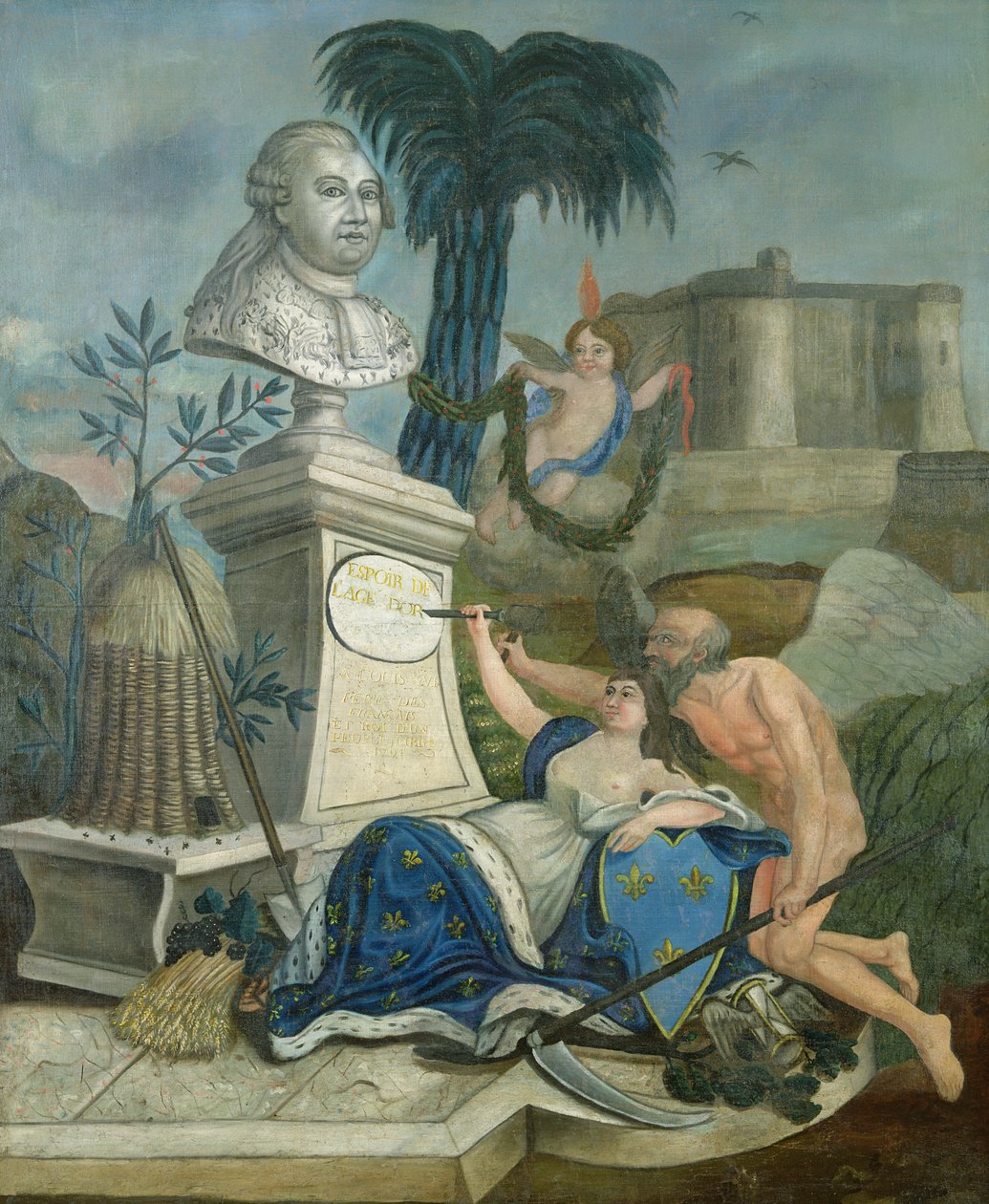 Oslava Ludvíka XVI., otce Francouzů, 1789 od Dubois