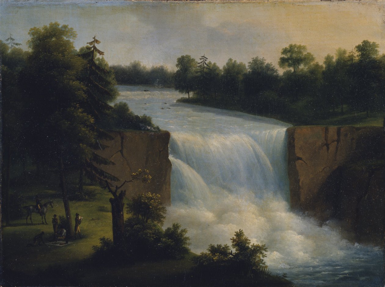 Pohled na Genesee Falls, Rochester, New York, v roce 1797., 1823 od Duc de Montpensier