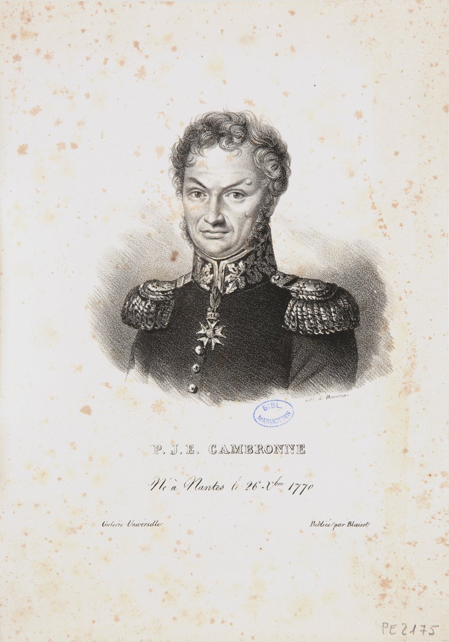 P.J.E. Cambronne, kolem roku 1820 od Ducarme