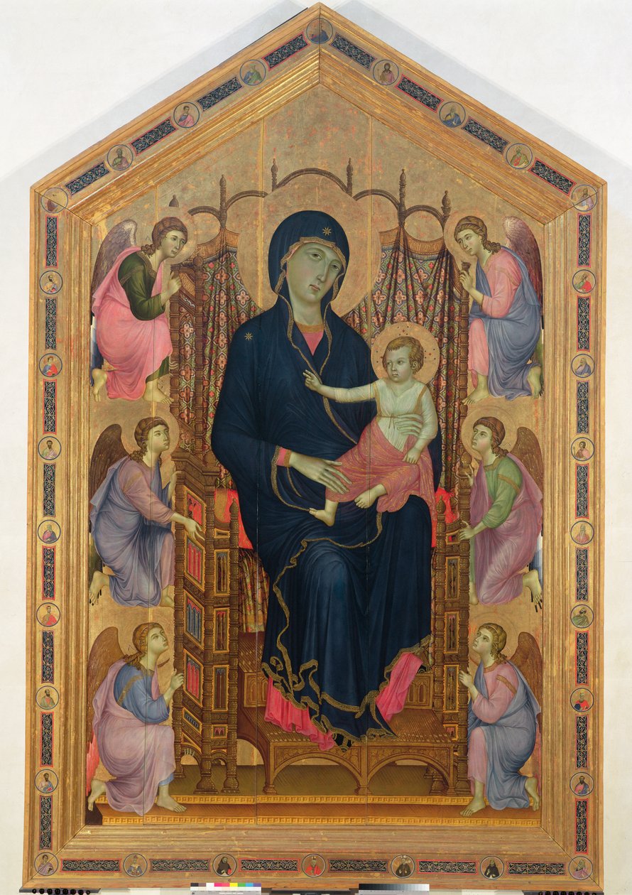 Madonna a dítě (Rucellai Madonna) 1285 (tempera na panelu) od Duccio di Buoninsegna