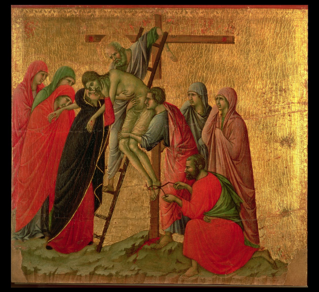 Maesta: Sestup z kříže, 1308-11 od Duccio di Buoninsegna