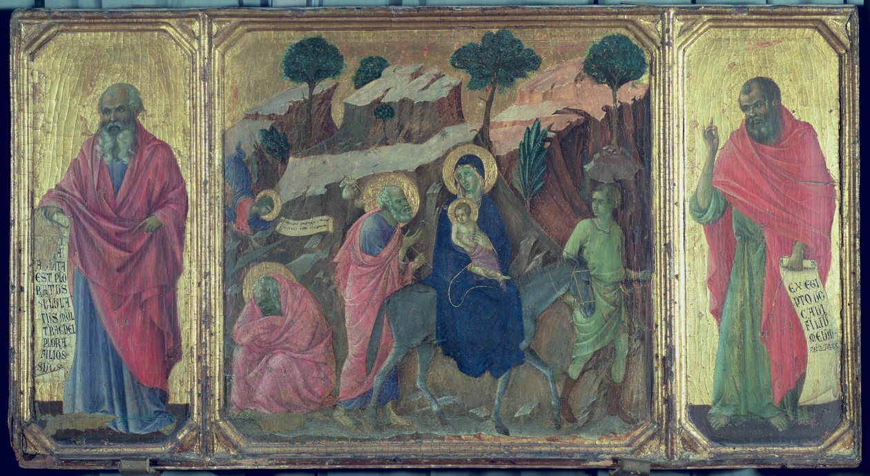 Maesta: Útěk do Egypta, 1308-11 od Duccio di Buoninsegna