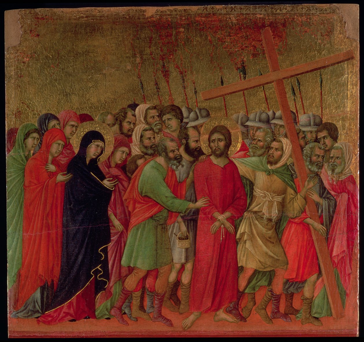 Maesta: Cesta na Kalvárii, 1308-11 od Duccio di Buoninsegna