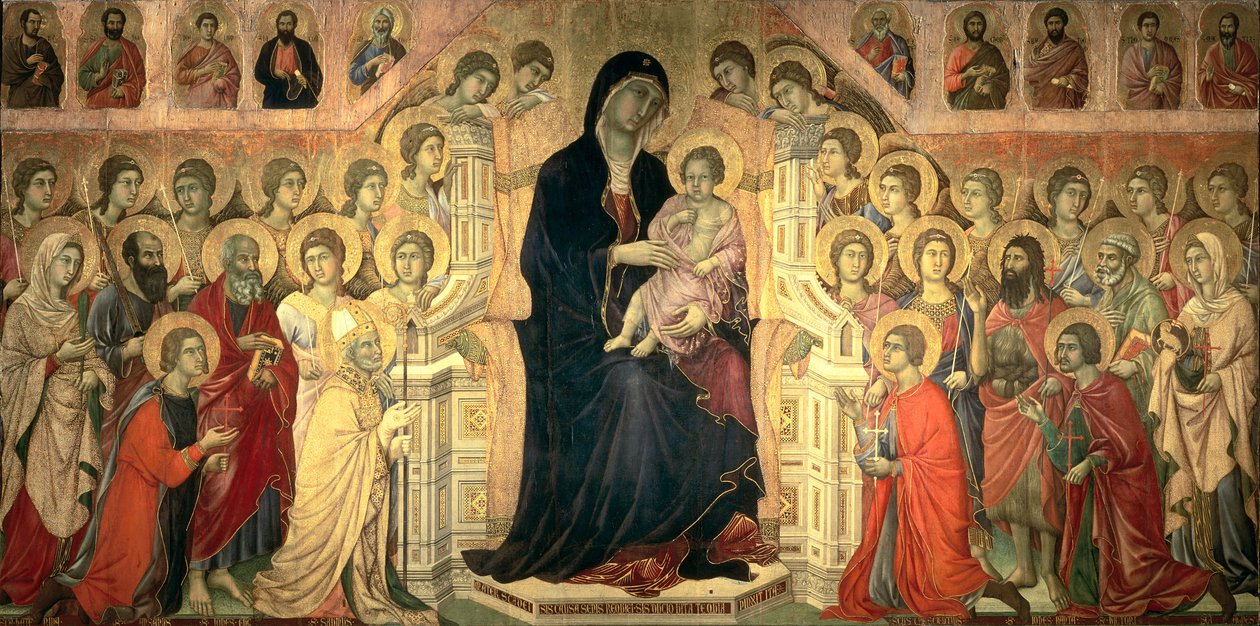 Maesta, 1308-11 (tempera na panelu) od Duccio di Buoninsegna