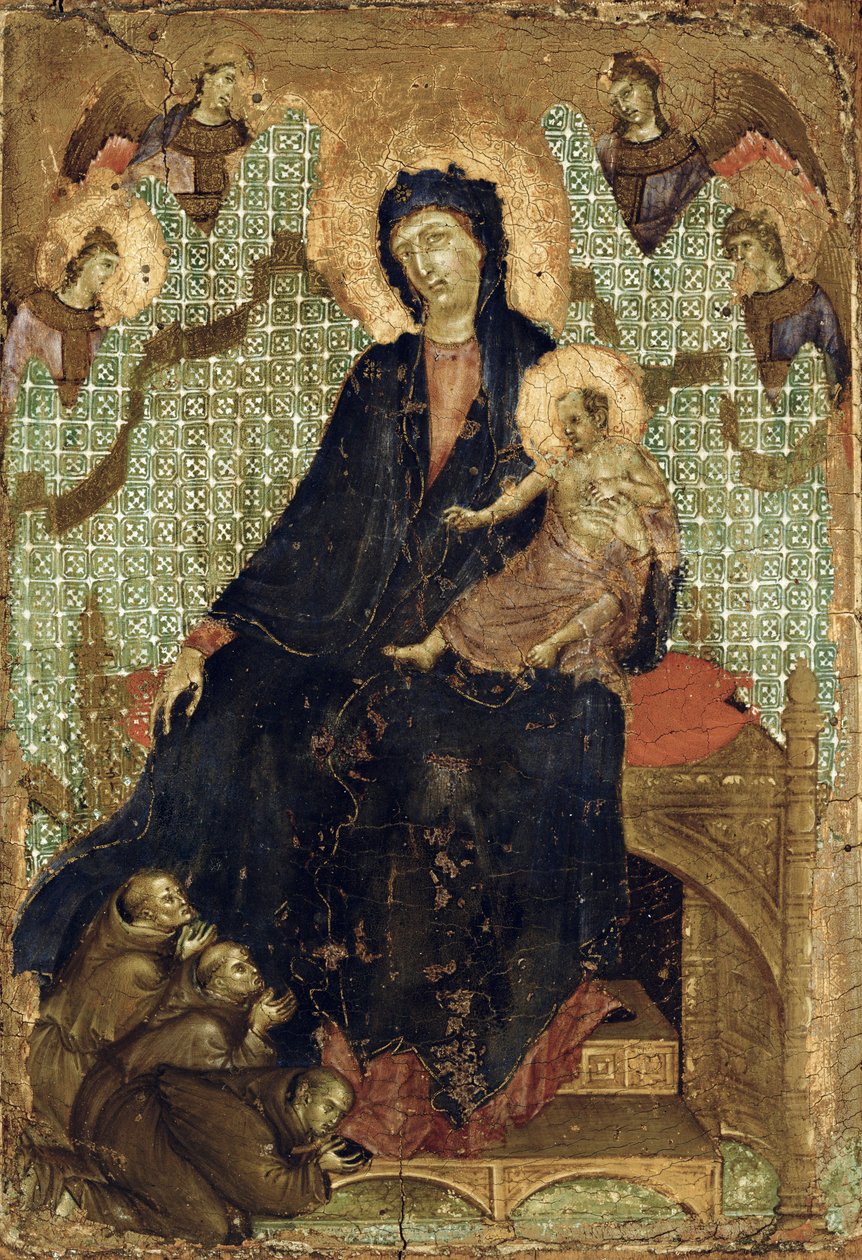 Panna františkánů, kolem 1300 od Duccio di Buoninsegna