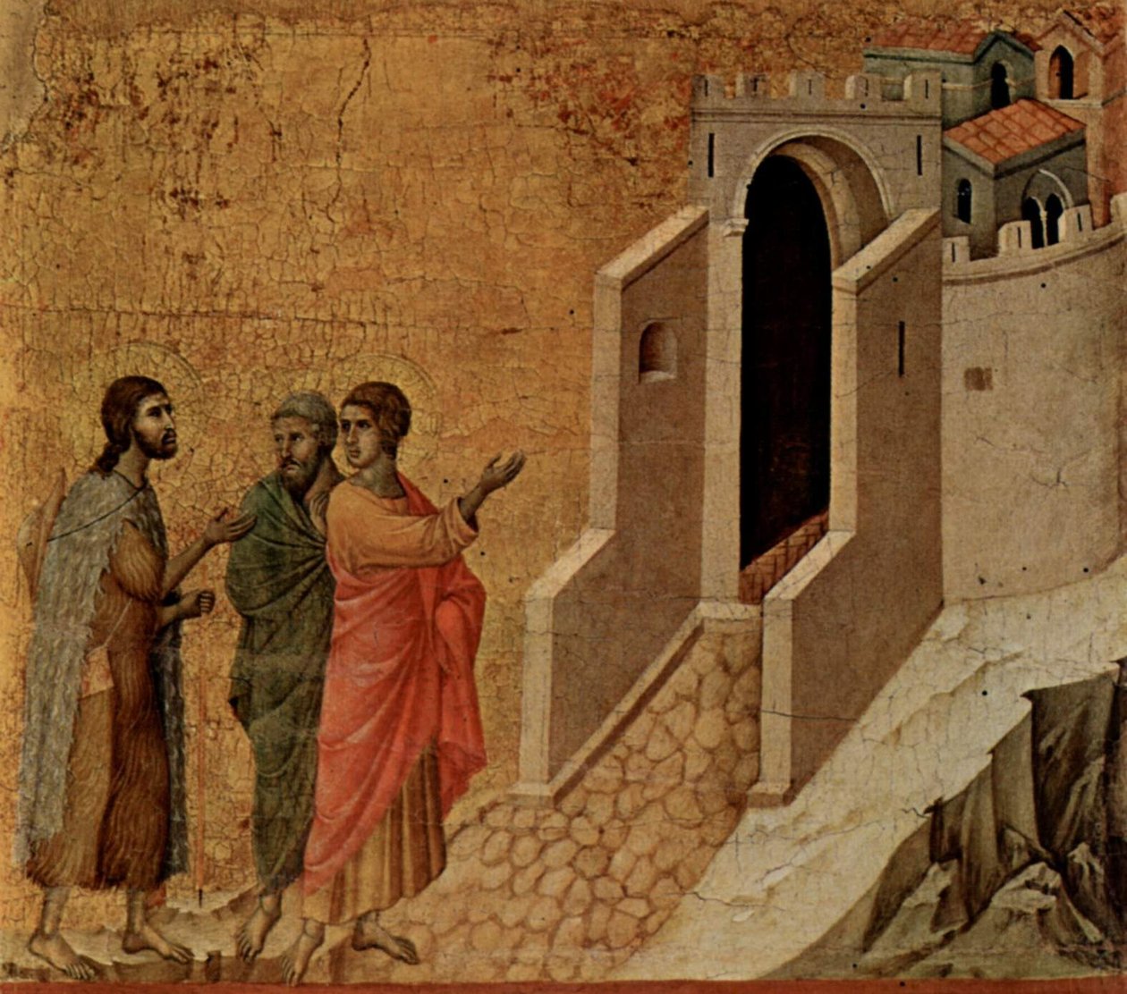 Duccio di Buoninsegna Emaus od Duccio di Buoninsegna