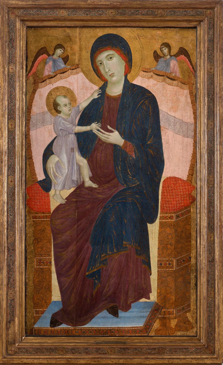 Madona s dítětem na trůnu s anděly, c. 1280. od Duccio di Buoninsegna