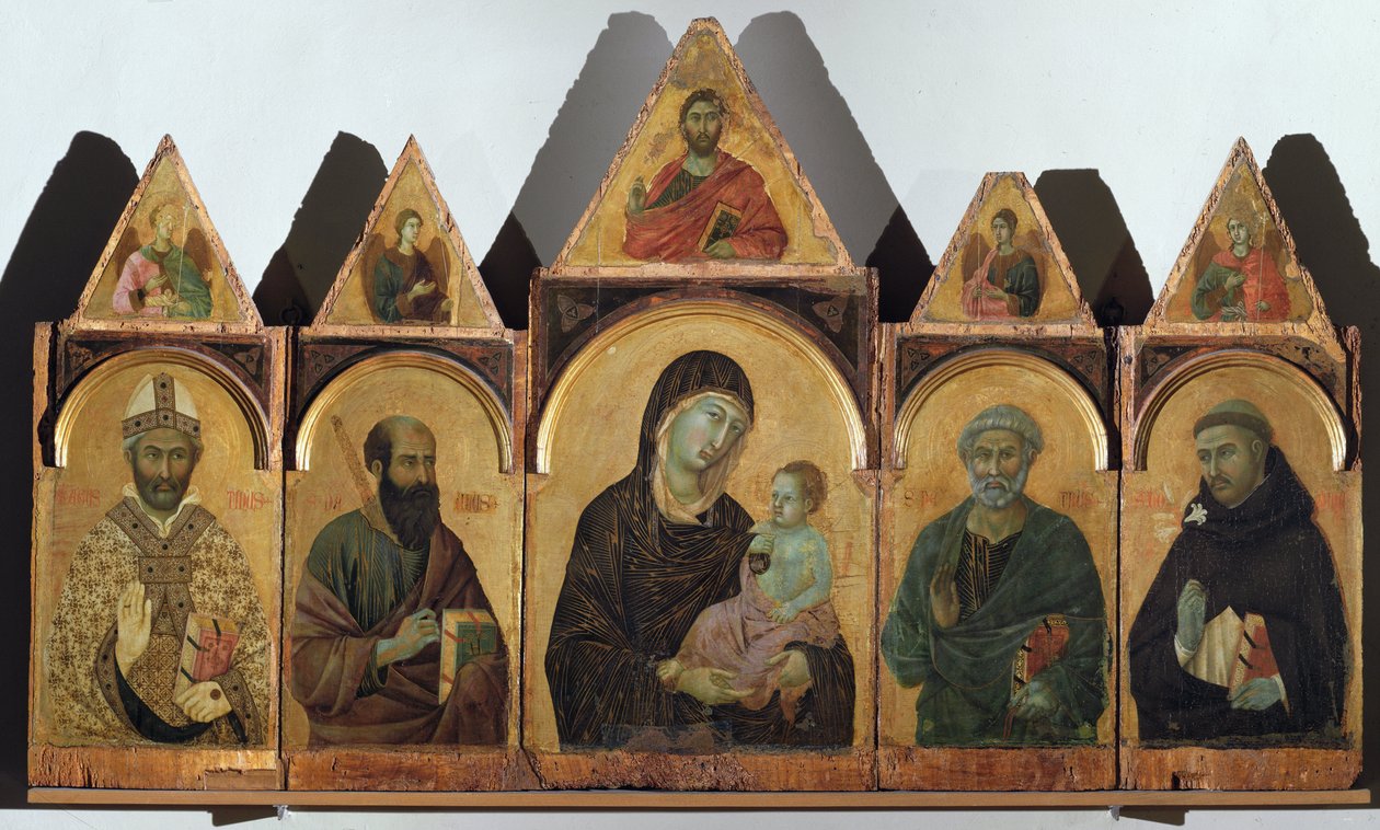 Polyptych č. 28 (Polyptic of Siena) - olej na panelu od Duccio di Buoninsegna