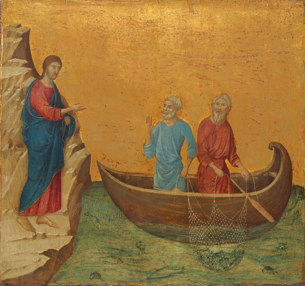 Povolání apoštolů Petra a Ondřeje od Duccio di Buoninsegna