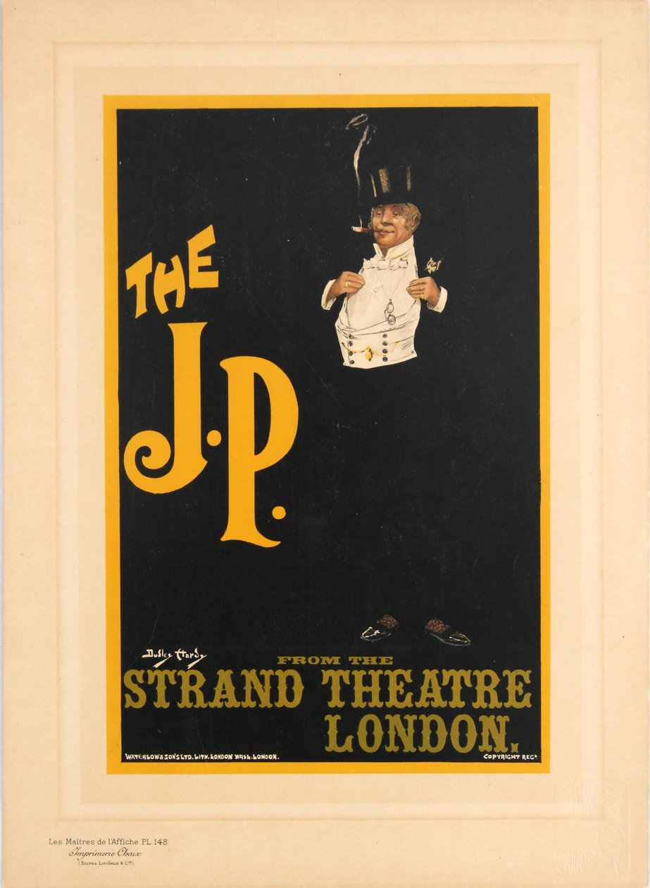 J.P. z londýnského Strand Theatre, 1898. od Dudley Hardy