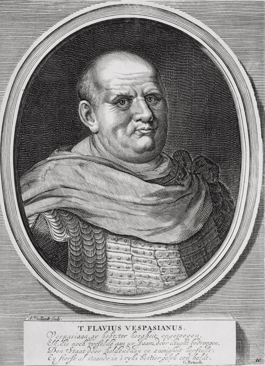 Císař Caesar Vespasian Augustus od Dutch School
