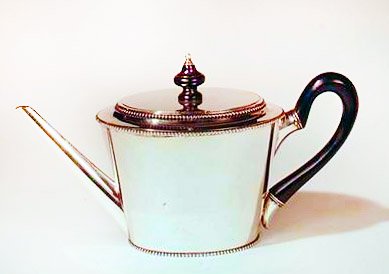 Čajová konvice, Svalte Striebeck, Amsterdam, 1792 (stříbro) od Dutch School