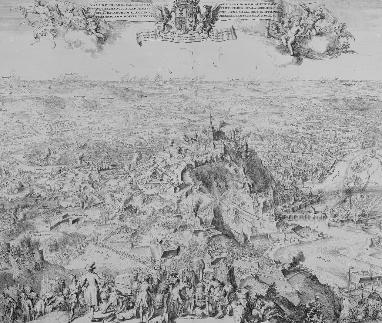 Obléhání Namuru, 1695 od Dutch School