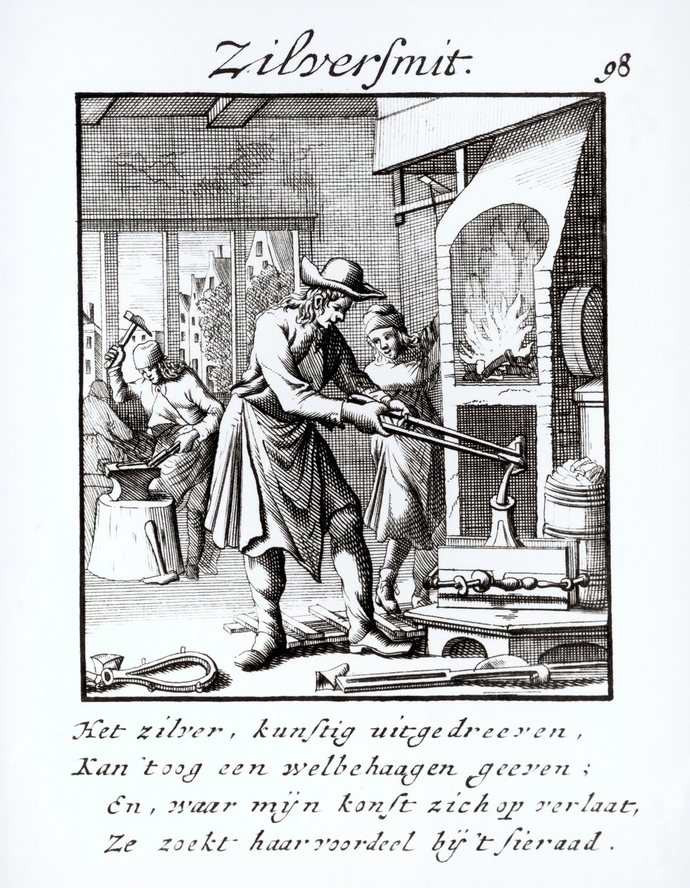 Stříbrník, 1718 od Dutch School