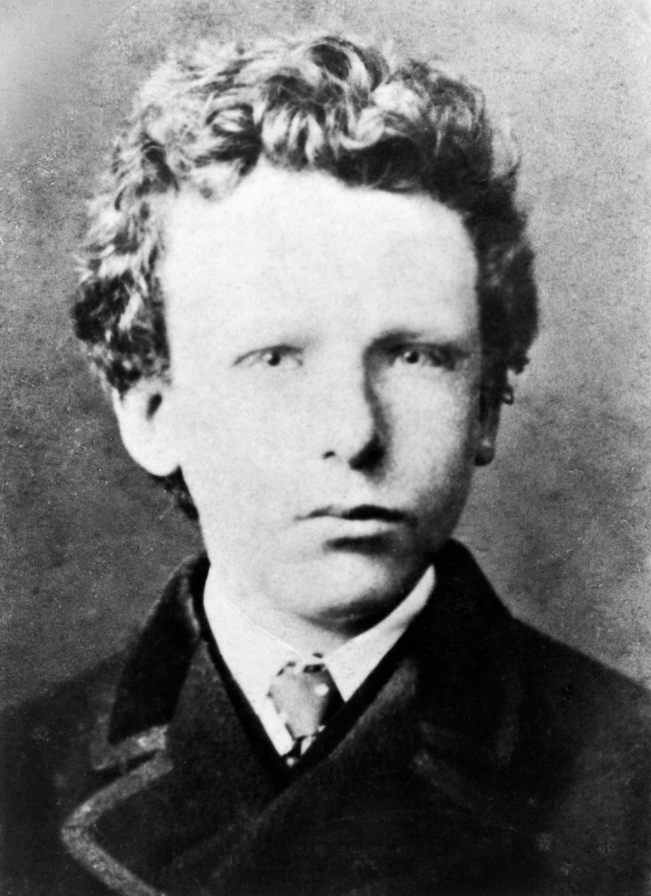 Vincent Van Gogh, ve věku asi 13 (černobílá fotografie) od Dutch Photographer