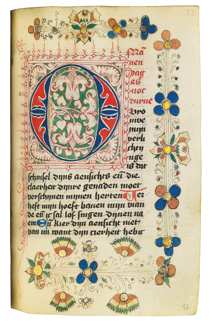 Kniha hodin a modlitební kniha v holandštině, Dolní Porýní, Emmerich, Cleves, kolem 1480 od Dutch School