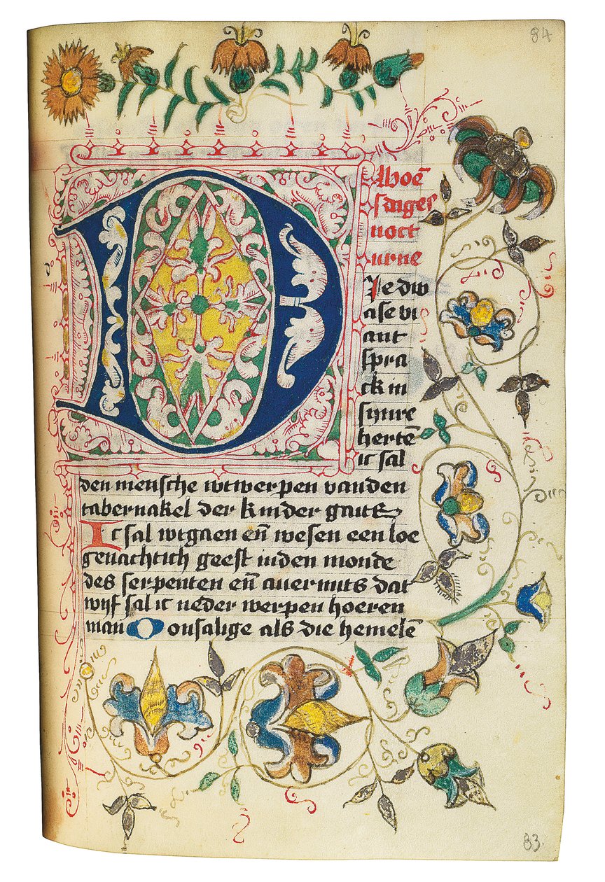 Kniha hodin a modlitební kniha v holandštině, Dolní Porýní, Emmerich, Cleves, kolem 1480 od Dutch School