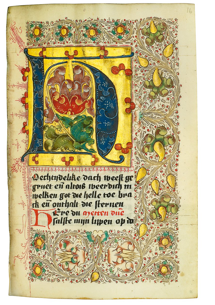Kniha hodin a modlitební kniha v holandštině, Dolní Porýní, Emmerich, Cleves, kolem 1480 od Dutch School