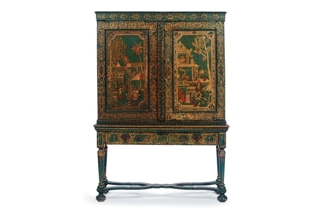 Sběrná skříň na stojanu, cca 1700-30 od Dutch School
