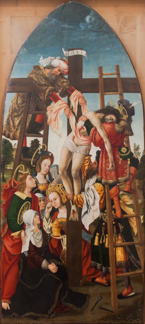 Sestoupení z kříže, 1520 (olej na plátně) od Dutch School