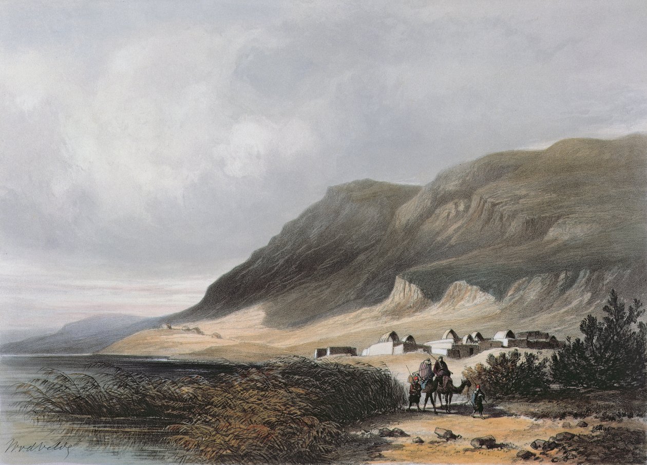El-Mejdel (Magdala) vyryl Jean Jacottet (1806-c.1843); od Dutch School