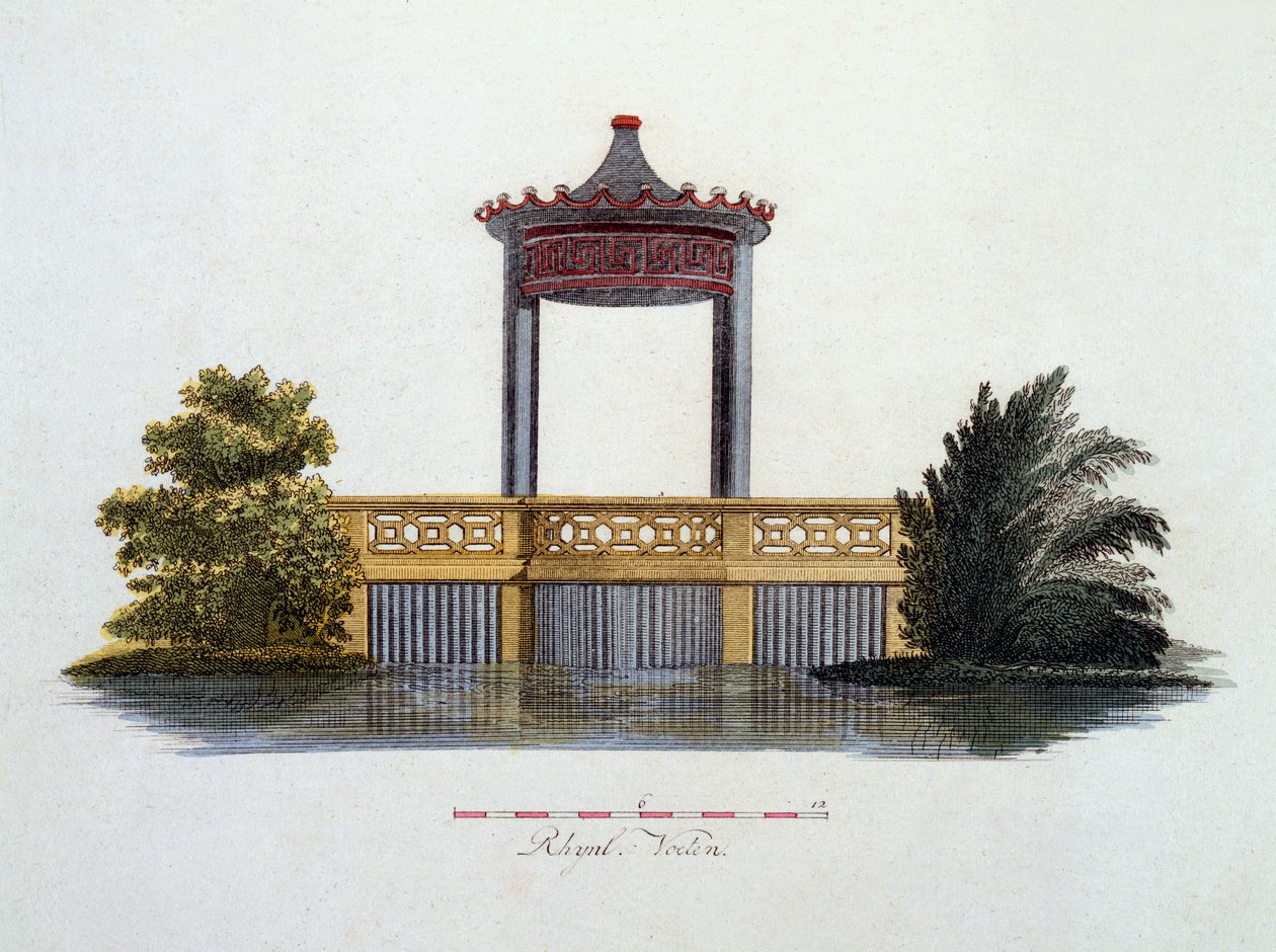 Ilustrace z Magazine of Garden Gems od G. van Laara, vydané 1802 od Dutch School