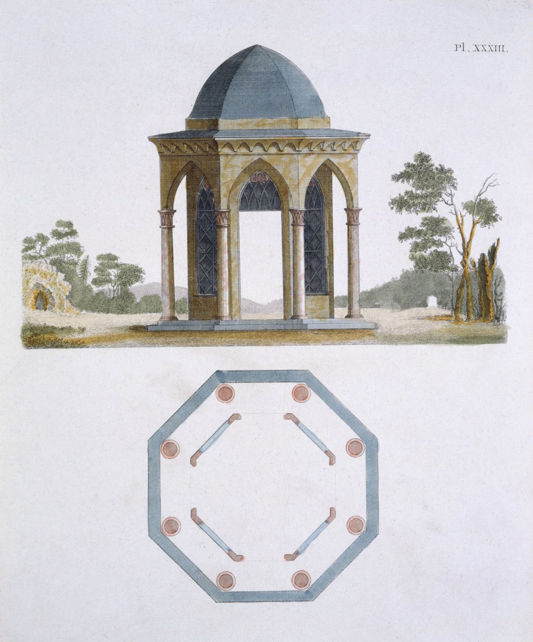 Ilustrace z Magazine of Garden Gems od G Van Laara, 1802 od Dutch School