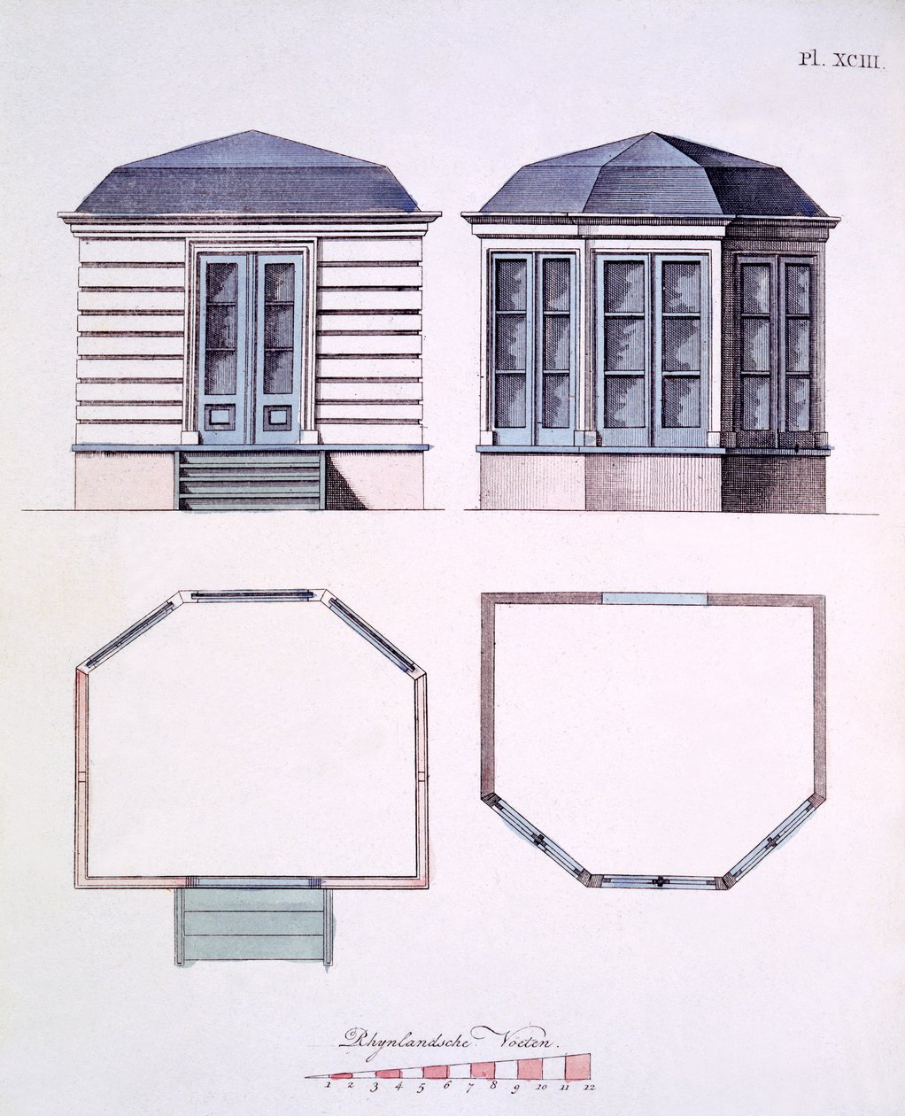 Ilustrace z Magazine of Garden Gems od G Van Laara, 1802 od Dutch School