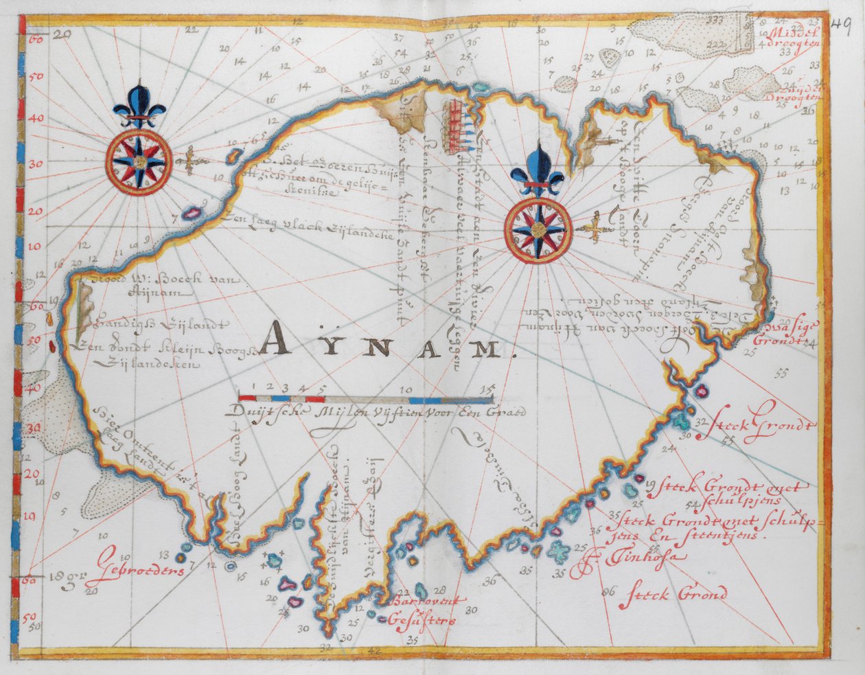 Ostrov Aynam (Hainan) ostrov, poblíž J.W, pobřeží Číny. od Dutch School