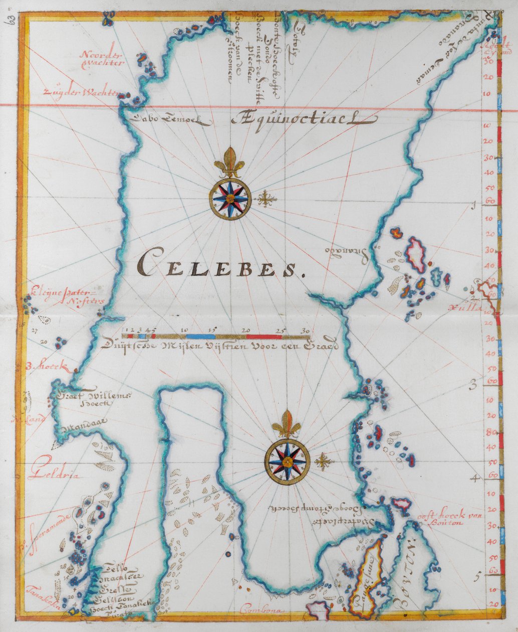 Ostrov Celebes. od Dutch School