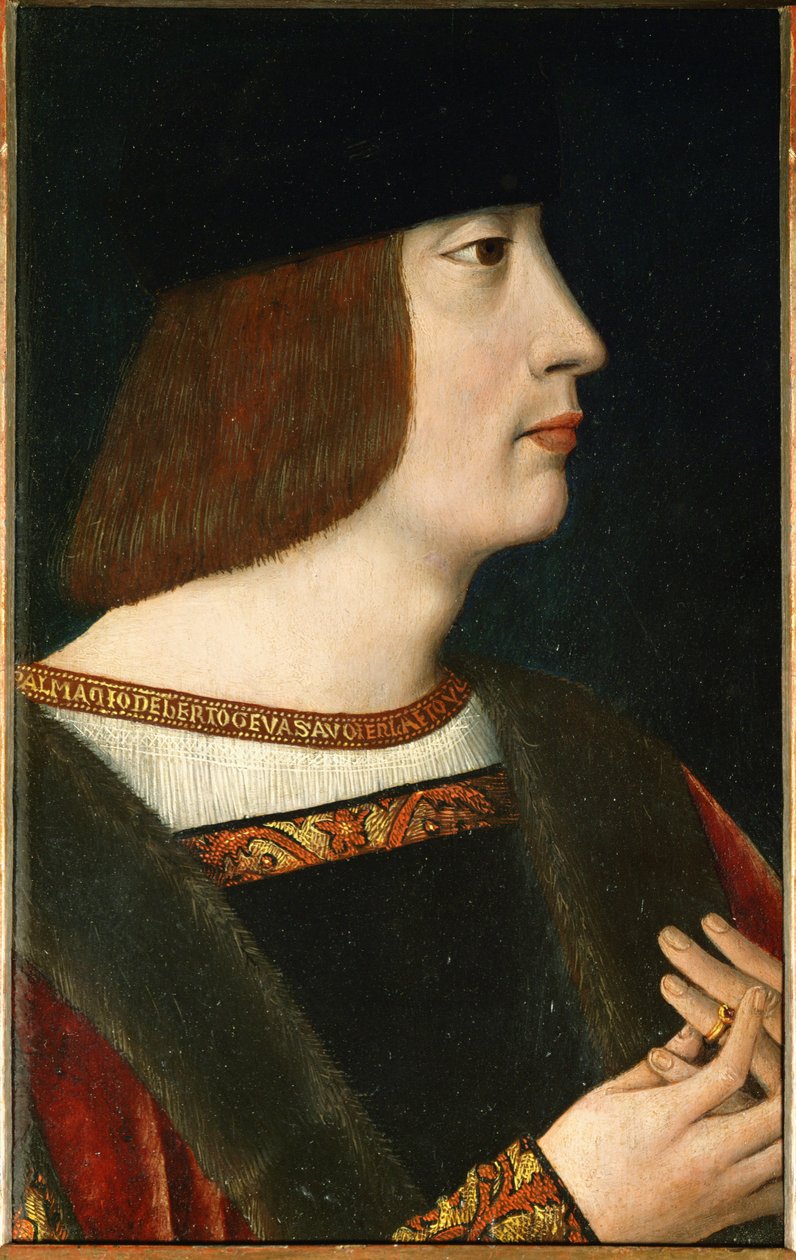 Filibert II., vévoda savojský, druhý manžel Markéty Rakouské (malba na dřevě) od Dutch School
