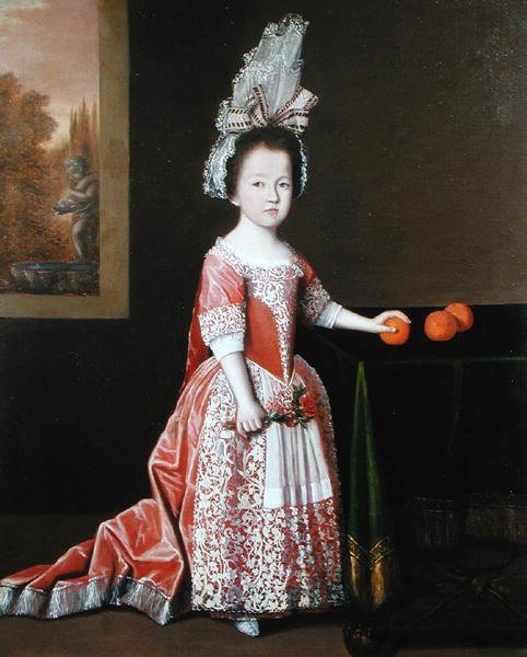 Portrét dívky (olej na plátně) od Dutch School