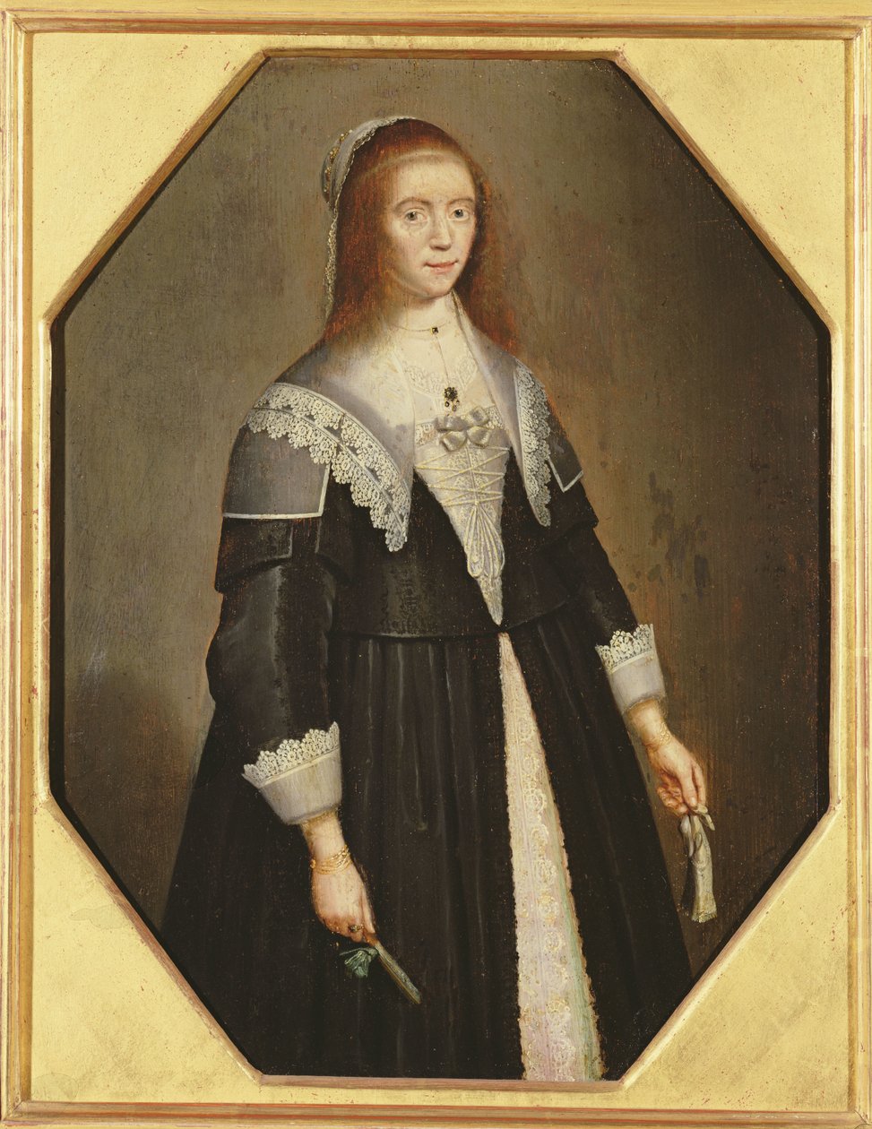 Portrét ženy, kolem roku 1640 od Dutch School