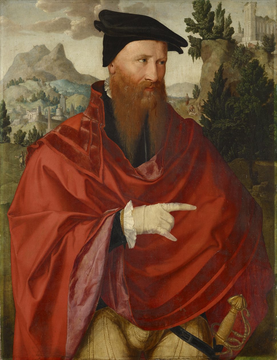 Portrét anabaptisty Davida Jorise, c.1540-45 od Dutch School