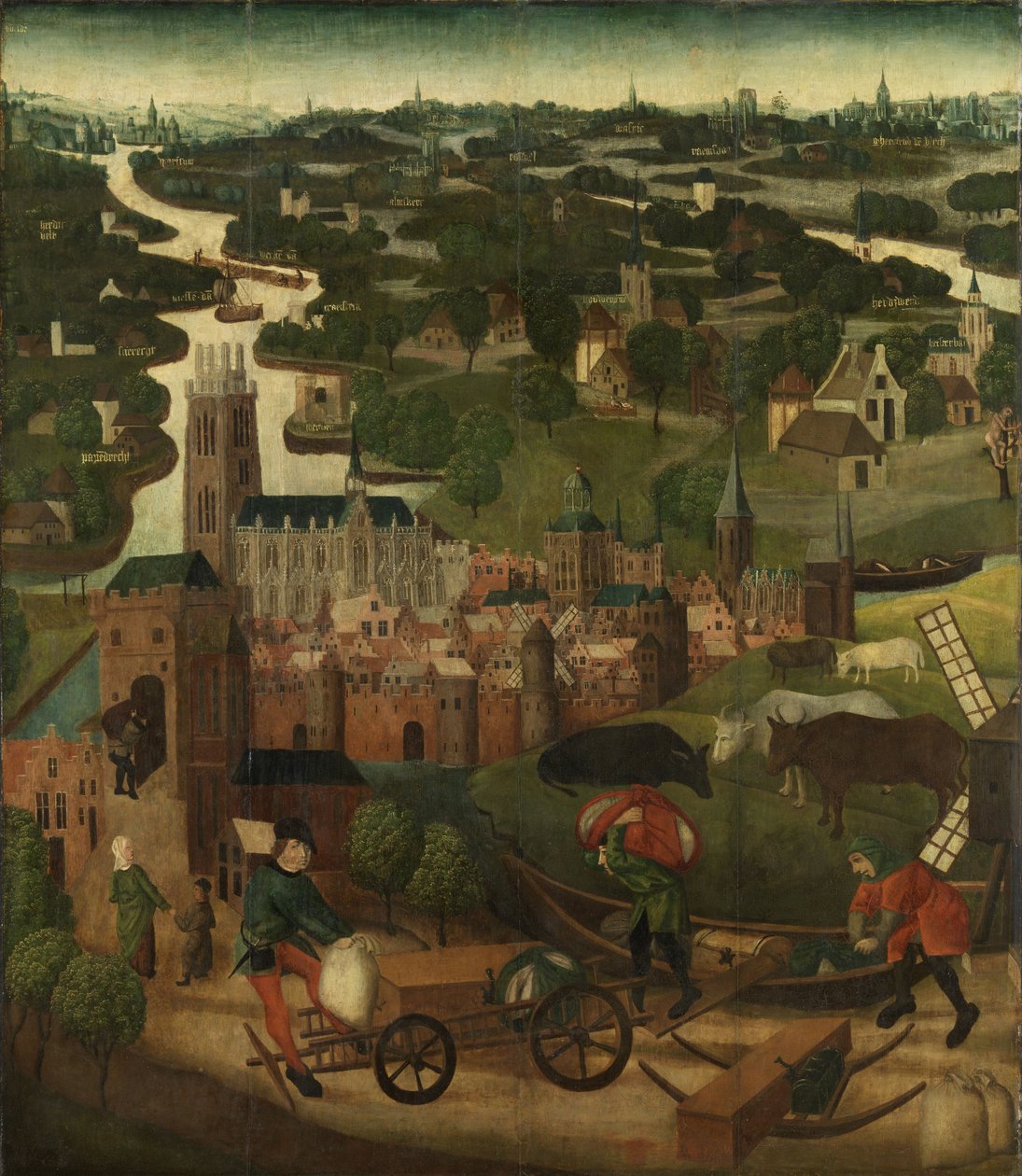 St Elizabeth Flood od mistra Svaté Alžběty panely c.1490-5 od Dutch School