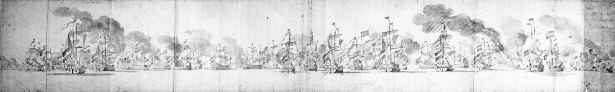 Bitva u Solebay, 28. května 1672 od Dutch School