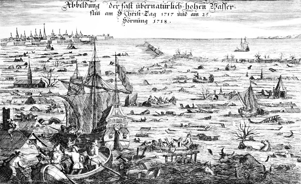 Vánoční povodeň roku 1717 od Dutch School