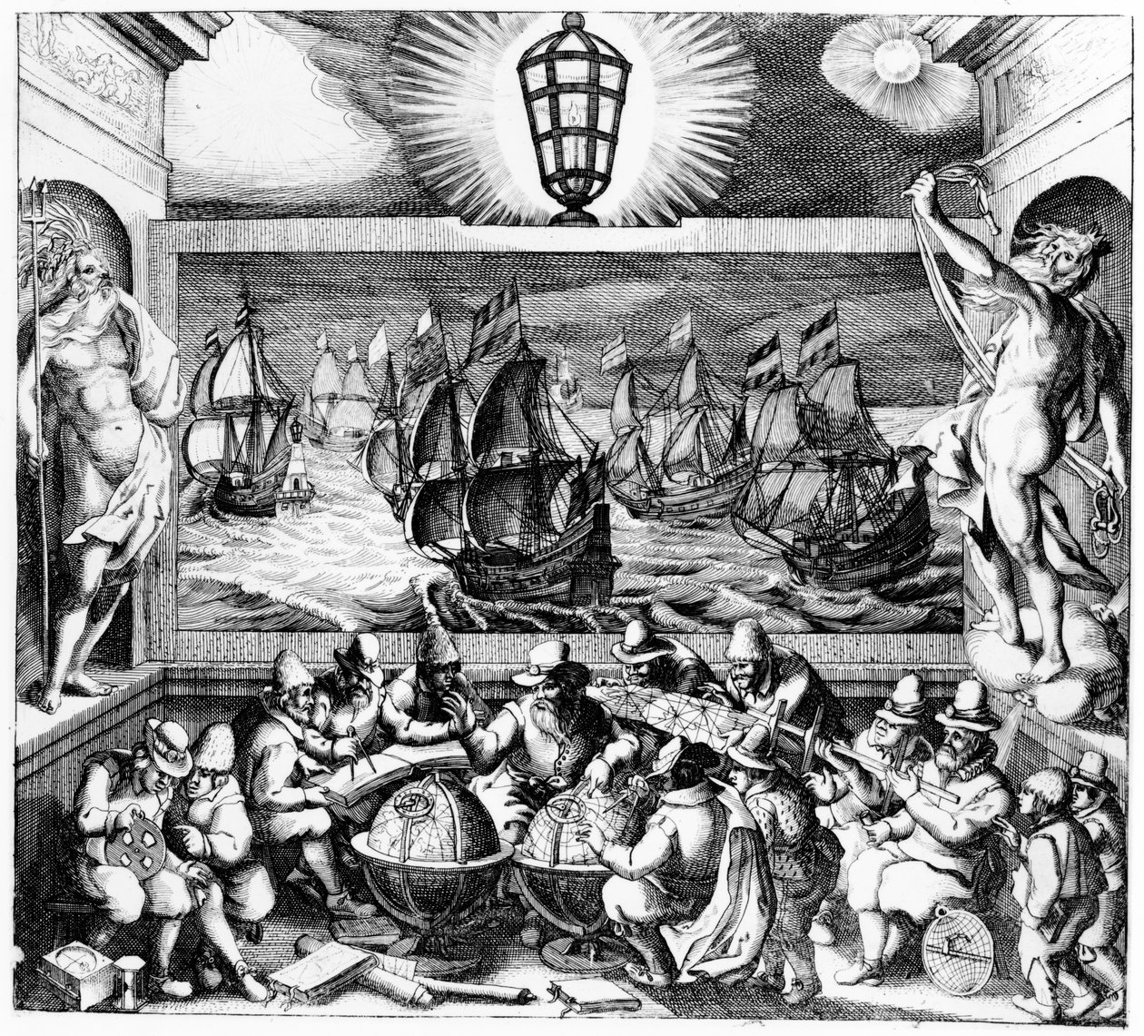 Světlo navigace, 1608 od Dutch School