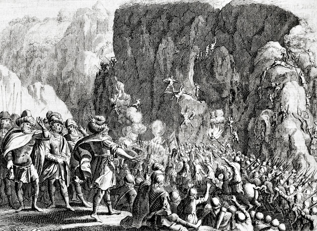 Obléhání Masady, kolem roku 1700 od Dutch School