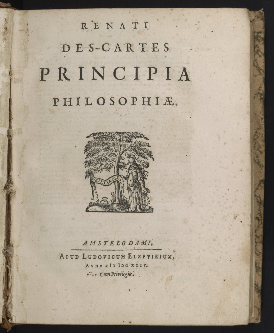 Titulní strana Principy filozofie od René Descartes od Dutch School