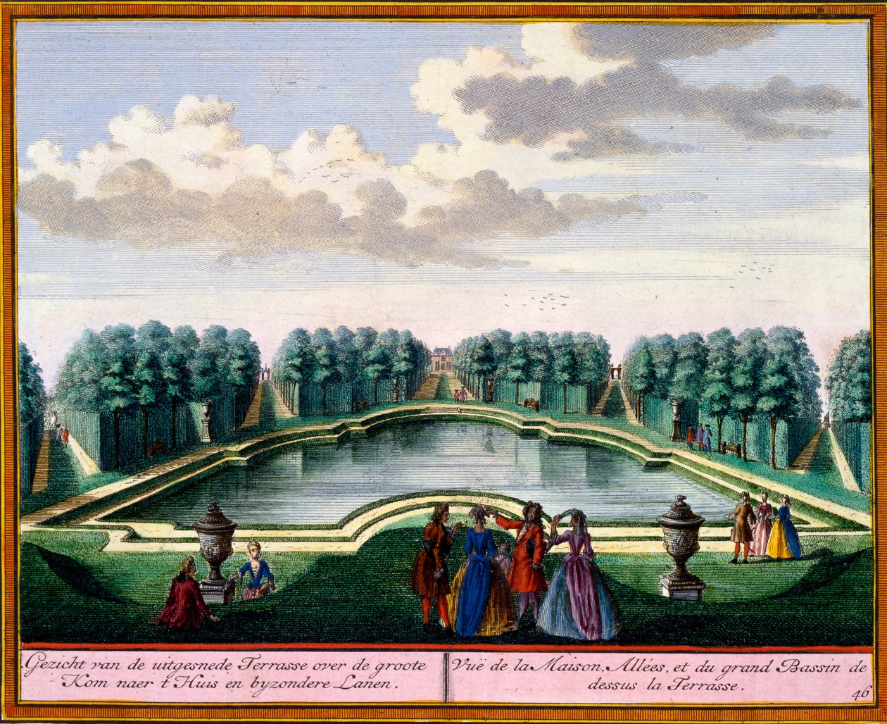 Pohled z Het Zeganpralent Kennemerlant od Hendricka de Letha a Matthiase Brouerius Van Nidek, vydáno kolem 1700-30 od Dutch School