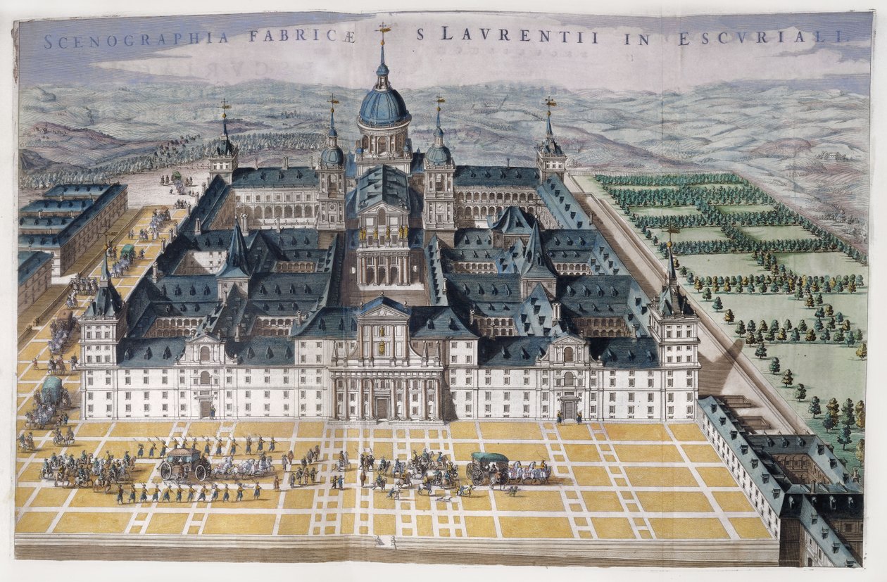Pohled na Madrid Escorial, c.1662-5 od Dutch School