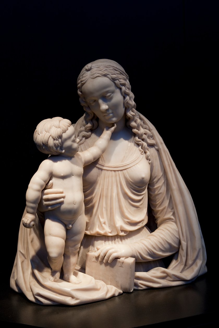 Panna a dítě, c.1525, katedrální pokladnice, katedrála sv. Michaela a sv. Guduly (kovářství) od Dutch School