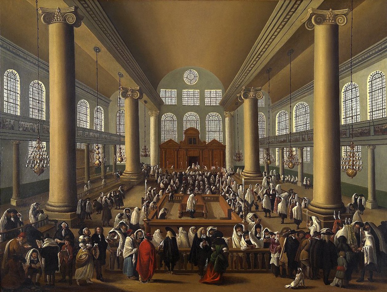 Portugalská synagoga, Amsterdam od Dutch School Dutch School